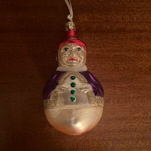 Roly Poly Man Ornament by Inge Glas 4.75"